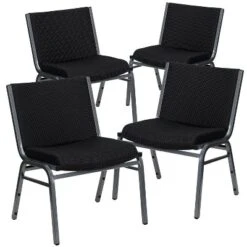 Flash Furniture 4 Pack HERCULES Series Big & Tall 1000 Lb. Rated Fabric Stack Chair -Furniture GUEST 5dfe387d d154 4ea8 b213 97f1ddef9f97