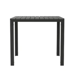 Flash Furniture Harris Commercial Grade Indoor/Outdoor Black Square Steel Patio Dining Table For 4 With Black Poly Resin Slatted Top 19 Flash Furniture Harris Commercial Grade Indoor/Outdoor Black Square Steel Patio Dining Table For 4 With Black Poly Resin Slatted Top -Furniture GUEST 5e806005 b381 4a3f b3ca c54ad26703a1