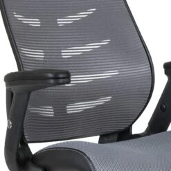 Flash Furniture High Back Mesh Spine-Back Ergonomic Drafting Chair With Adjustable Foot Ring And Adjustable Flip-Up Arms -Furniture GUEST 5f5699c4 96db 4434 a6f5 1ceb9dee603c