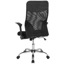 Flash Furniture Milford High Back Ergonomic Office Chair With Contemporary Mesh Design In Black And White -Furniture GUEST 5f5aa26b 605d 4685 931c f9144defc082