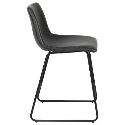 Flash Furniture 24 Inch Commercial Grade LeatherSoft Counter Height Barstools, Set Of 2 10 Flash Furniture 24 Inch Commercial Grade LeatherSoft Counter Height Barstools, Set Of 2 - Image 10