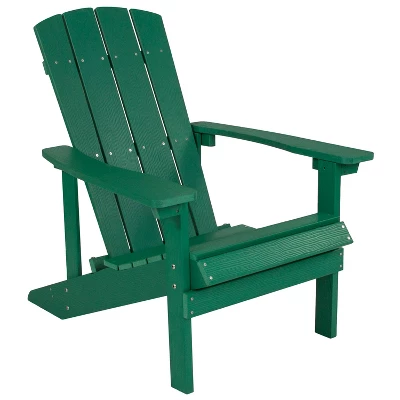 Flash Furniture Charlestown Commercial All-Weather Poly Resin Wood Adirondack Chair 10 Flash Furniture Charlestown Commercial All-Weather Poly Resin Wood Adirondack Chair - Image 10