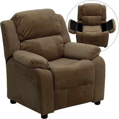 Flash Furniture Deluxe Padded Contemporary Kids Recliner With Storage Arms 11 Flash Furniture Deluxe Padded Contemporary Kids Recliner With Storage Arms - Image 11