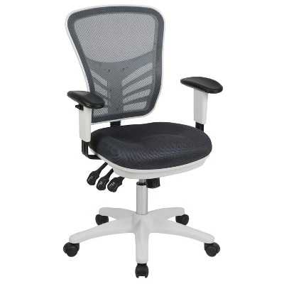 Flash Furniture Mid-Back Mesh Multifunction Executive Swivel Ergonomic Office Chair With Adjustable Arms 20 Flash Furniture Mid-Back Mesh Multifunction Executive Swivel Ergonomic Office Chair With Adjustable Arms - Image 20