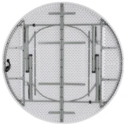 Flash Furniture 6-Foot Round Bi-Fold Granite White Plastic Banquet And Event Folding Table With Carrying Handle 14 Flash Furniture 6-Foot Round Bi-Fold Granite White Plastic Banquet And Event Folding Table With Carrying Handle -Furniture GUEST 6158d940 a7dd 4f46 80f8 8f38673d4907