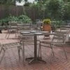 Flash Furniture Mellie 27.5'' Square Aluminum Indoor-Outdoor Table With Base