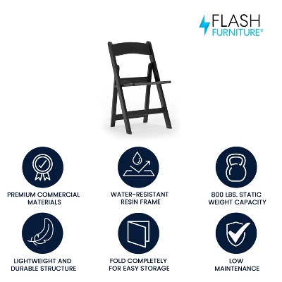 Flash Furniture HERCULES Series 800 Lb. Capacity Resin Folding Chair With Slatted Seat 1 Flash Furniture HERCULES Series 800 Lb. Capacity Resin Folding Chair With Slatted Seat