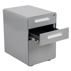 Flash Furniture Ergonomic 3-Drawer Mobile Locking Filing Cabinet With Anti-Tilt Mechanism And Hanging Drawer For Legal & Letter Files 21 Flash Furniture Ergonomic 3-Drawer Mobile Locking Filing Cabinet With Anti-Tilt Mechanism And Hanging Drawer For Legal & Letter Files -Furniture GUEST 62f43007 2ee3 4827 8e38 96673b22fb6a