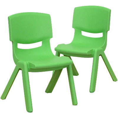 Flash Furniture 2 Pack Plastic Stackable School Chair With 10.5" Seat Height 17 Flash Furniture 2 Pack Plastic Stackable School Chair With 10.5" Seat Height - Image 17