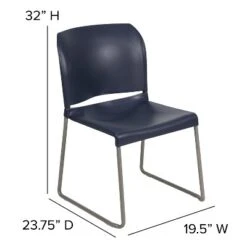 Flash Furniture HERCULES Series 880 Lb. Capacity Navy Full Back Contoured Stack Chair With Gray Powder Coated Sled Base 15 Flash Furniture HERCULES Series 880 Lb. Capacity Navy Full Back Contoured Stack Chair With Gray Powder Coated Sled Base -Furniture GUEST 64bfdec9 20ae 492c 8393 8e73fa3bd96b