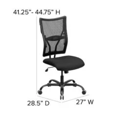 HERCULES Series 400 Lb. Capacity Big & Tall Executive Swivel Office Chair Black Mesh - Flash Furniture -Furniture GUEST 659b4804 0272 4a76 933f 483fe9d63fad