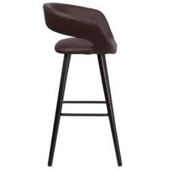 Flash Furniture Brynn Series 29'' High Contemporary Vinyl Rounded Back Barstool With Cappuccino Wood Frame 17 Flash Furniture Brynn Series 29'' High Contemporary Vinyl Rounded Back Barstool With Cappuccino Wood Frame -Furniture GUEST 66761c38 7afd 44b8 947b 38cc1be8570b