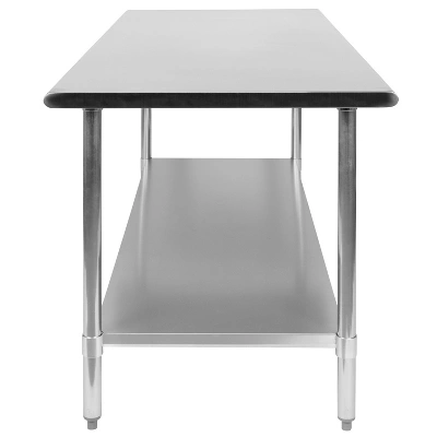 Flash Furniture Stainless Steel 18 Gauge Prep And Work Table With Undershelf - NSF Certified 5 Flash Furniture Stainless Steel 18 Gauge Prep And Work Table With Undershelf - NSF Certified - Image 5