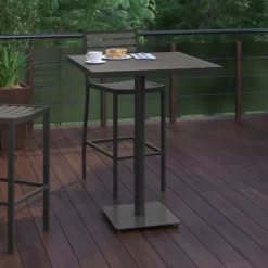 Flash Furniture Lark Commercial Grade 32" Square Outdoor Bar Height Table With Poly Resin Slats 14 Flash Furniture Lark Commercial Grade 32" Square Outdoor Bar Height Table With Poly Resin Slats -Furniture GUEST 669f85ca e26f 439c b84a d7a85d3c36f6
