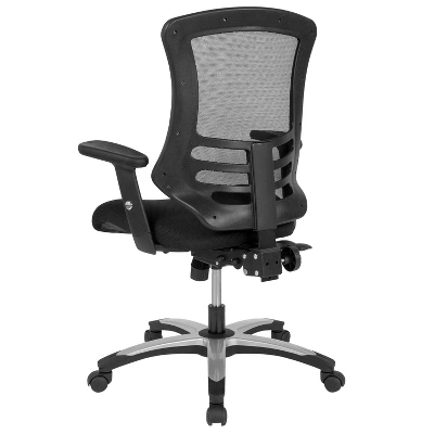 Flash Furniture High Back Black Mesh Multifunction Executive Swivel Ergonomic Office Chair With Molded Foam Seat And Adjustable Arms 6 Flash Furniture High Back Black Mesh Multifunction Executive Swivel Ergonomic Office Chair With Molded Foam Seat And Adjustable Arms - Image 6