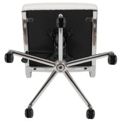 Flash Furniture Mid-Back Armless LeatherSoft Contemporary Ribbed Executive Swivel Office Chair -Furniture GUEST 67362f75 596b 4a9f ac5e 9e202e8a4265