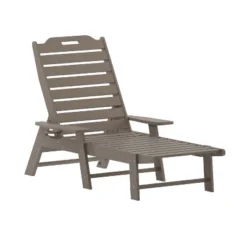 Flash Furniture Monterey Adjustable Adirondack Lounger With Cup Holder- All-Weather Indoor/Outdoor HDPE Lounge Chair -Furniture GUEST 67ed9bd8 118b 4c3d a1cb b5eeb2da0ea8 1