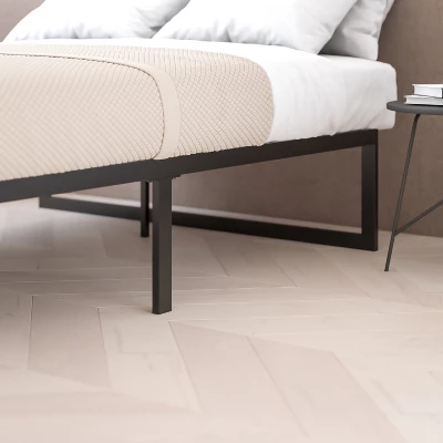 Flash Furniture 14 Inch Metal Platform Bed Frame - No Box Spring Needed With Steel Slat Support And Quick Lock Functionality 9 Flash Furniture 14 Inch Metal Platform Bed Frame - No Box Spring Needed With Steel Slat Support And Quick Lock Functionality - Image 9