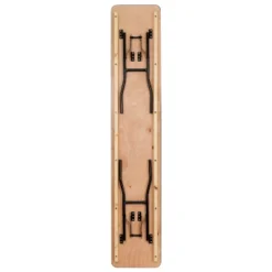 Flash Furniture 8-Foot Rectangular Wood Folding Training / Seminar Table With Smooth Clear Coated Finished Top -Furniture GUEST 68d83534 0451 47e7 85fa 99c393562022