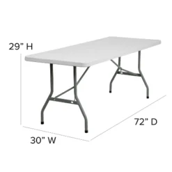 Flash Furniture 6-Foot Granite White Plastic Folding Table 7 Flash Furniture 6-Foot Granite White Plastic Folding Table -Furniture GUEST 69bca7c5 df85 4aa8 8210 af71512fcd42