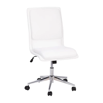 Flash Furniture Madigan Mid-Back Armless Swivel Task Office Chair With Upholstery And Adjustable Metal Base 12 Flash Furniture Madigan Mid-Back Armless Swivel Task Office Chair With Upholstery And Adjustable Metal Base - Image 12