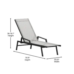 Flash Furniture Brazos Set Of 2 Adjustable Chaise Lounge Chairs With Arms, All-Weather Outdoor Five-Position Recliners 18 Flash Furniture Brazos Set Of 2 Adjustable Chaise Lounge Chairs With Arms, All-Weather Outdoor Five-Position Recliners -Furniture GUEST 6ad800a3 318e 42c4 8906 edc21d94ef9b 1