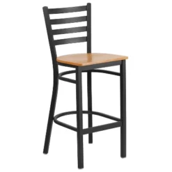 Flash Furniture Black Ladder Back Metal Restaurant Barstool -Furniture GUEST 6badb434 79d4 4d05 adae b74e4cb2f80a