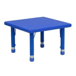 Flash Furniture 24" Square Plastic Height Adjustable Activity Table -Furniture GUEST 6c26c306 5d15 4460 b9f7 5f6747a07da3