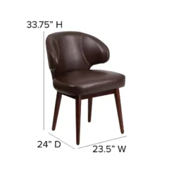 Flash Furniture Comfort Back Series Side Reception Chair With Walnut Legs 18 Flash Furniture Comfort Back Series Side Reception Chair With Walnut Legs -Furniture GUEST 6c2f7316 f8eb 448a a03a 524ee7badd0a