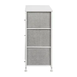 Flash Furniture 3 Drawer Wood Top Cast Iron Frame Vertical Storage Dresser With Easy Pull Fabric Drawers -Furniture GUEST 6c6b08a3 0c1a 47e6 aadf a6c51a2dda42