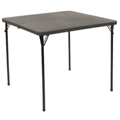 Flash Furniture 2.83-Foot Square Bi-Fold Plastic Folding Table With Carrying Handle -Furniture GUEST 6caf2f2f a54a 485a 8ec0 709190e47bd9