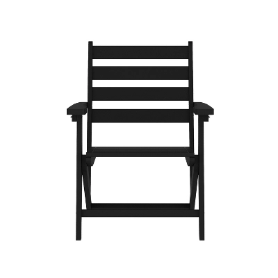 Flash Furniture Tolleson Commercial Grade Adirondack Dining Chair With Fold Out Cup Holder, Weather Resistant Recycled HDPE Adirondack Chair 10 Flash Furniture Tolleson Commercial Grade Adirondack Dining Chair With Fold Out Cup Holder, Weather Resistant Recycled HDPE Adirondack Chair - Image 10