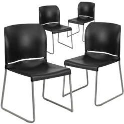 Flash Furniture 4 Pack HERCULES Series 880 Lb. Capacity Full Back Contoured Stack Chair With Powder Coated Sled Base 6 Flash Furniture 4 Pack HERCULES Series 880 Lb. Capacity Full Back Contoured Stack Chair With Powder Coated Sled Base -Furniture GUEST 6d7f1e1a cb70 4ff9 a927 9ea4400fd728