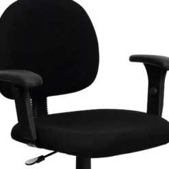 Flash Furniture Wayne Mid-Back Black Fabric Swivel Task Office Chair With Adjustable Arms -Furniture GUEST 6ee9f768 45d2 4d5f be33 d6fa63ba8115