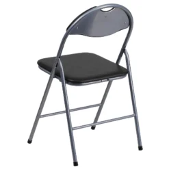 Flash Furniture 4 Pack HERCULES Series Black Vinyl Metal Folding Chair With Carrying Handle 19 Flash Furniture 4 Pack HERCULES Series Black Vinyl Metal Folding Chair With Carrying Handle -Furniture GUEST 6f1846c6 cb93 45a5 b859 0437c4d03c37