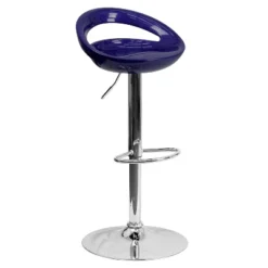 Flash Furniture Contemporary Plastic Adjustable Height Barstool With Rounded Cutout Back And Chrome Base 27 Flash Furniture Contemporary Plastic Adjustable Height Barstool With Rounded Cutout Back And Chrome Base -Furniture GUEST 6f63ef9e 3889 4b0b 8f78 7ddc62f5ce83