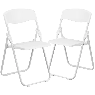 Flash Furniture 2 Pack HERCULES Series 500 Lb. Capacity Heavy Duty Plastic Folding Chair With Built-in Ganging Brackets 9 Flash Furniture 2 Pack HERCULES Series 500 Lb. Capacity Heavy Duty Plastic Folding Chair With Built-in Ganging Brackets - Image 9
