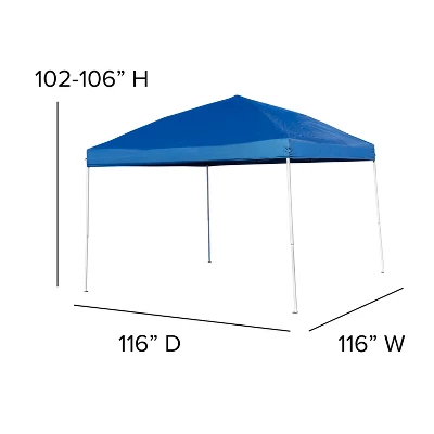 Flash Furniture 10'x10' Pop Up Event Canopy Tent With Carry Bag And Folding Bench Set - Portable Tailgate, Camping, Event Set 7 Flash Furniture 10'x10' Pop Up Event Canopy Tent With Carry Bag And Folding Bench Set - Portable Tailgate, Camping, Event Set - Image 7