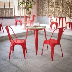 Flash Furniture Declan Commercial Grade Indoor/Outdoor Dining Table, 23.75" Round All Weather Poly Resin Top With Steel Base 15 Flash Furniture Declan Commercial Grade Indoor/Outdoor Dining Table, 23.75" Round All Weather Poly Resin Top With Steel Base -Furniture GUEST 713f3d93 79e4 45d6 95aa aee9b8fcb938