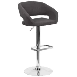 Flash Furniture Contemporary Vinyl Adjustable Height Barstool With Rounded Mid-Back 32 Flash Furniture Contemporary Vinyl Adjustable Height Barstool With Rounded Mid-Back -Furniture GUEST 7156005f 79f6 44d3 80e1 d5e14f92de57