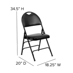 Flash Furniture 4 Pack HERCULES Series Extra Large Ultra-Premium Triple Braced Metal Folding Chair With Easy-Carry Handle 20 Flash Furniture 4 Pack HERCULES Series Extra Large Ultra-Premium Triple Braced Metal Folding Chair With Easy-Carry Handle -Furniture GUEST 724316b5 1dbc 4531 87bd c008f51369f9