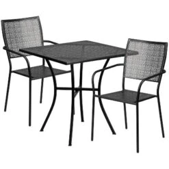 Flash Furniture Oia Commercial Grade 28" Square Indoor-Outdoor Steel Patio Table Set With 2 Square Back Chairs 13 Flash Furniture Oia Commercial Grade 28" Square Indoor-Outdoor Steel Patio Table Set With 2 Square Back Chairs -Furniture GUEST 727ab18d e293 4b3b 9deb 2a20df481444