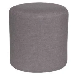 Flash Furniture Barrington Taut Upholstered Round Ottoman Pouf -Furniture GUEST 72e311ed f2ab 4abd bf6c c1133770c6f5