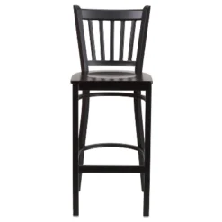 Flash Furniture Black Vertical Back Metal Restaurant Barstool -Furniture GUEST 738fb294 651e 4bed 9ee4 127750790225