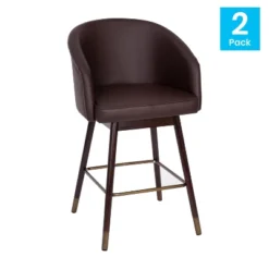 Flash Furniture Margo Commercial Grade Mid-Back Modern Barstool With Beechwood Legs And Curved Back - Set Of 2 25 Flash Furniture Margo Commercial Grade Mid-Back Modern Barstool With Beechwood Legs And Curved Back - Set Of 2 -Furniture GUEST 751bde51 2ea4 4ed3 af57 6f7d6e09175d