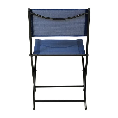 Flash Furniture Brazos Set Of 2 Commercial Grade Indoor/Outdoor Folding Chairs With Flex Comfort Material Backs And Seats And Metal Frames 3 Flash Furniture Brazos Set Of 2 Commercial Grade Indoor/Outdoor Folding Chairs With Flex Comfort Material Backs And Seats And Metal Frames - Image 3