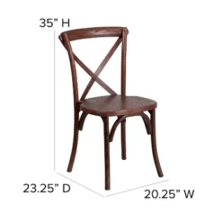Flash Furniture HERCULES Series Stackable Wood Cross Back Chair -Furniture GUEST 76033cc7 062a 4cc1 abc8 a5058be9ea72