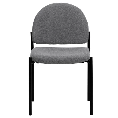 Flash Furniture Comfort Gray Fabric Stackable Steel Side Reception Chair 8 Flash Furniture Comfort Gray Fabric Stackable Steel Side Reception Chair - Image 8