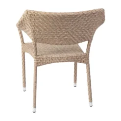 Flash Furniture Jace Commercial Grade Stacking Patio Chair, All Weather PE Rattan Wicker Patio Dining Chair -Furniture GUEST 77020280 ba89 4075 84fc f1536cd3168b