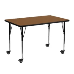 Flash Furniture Mobile 24''W X 48''L Rectangular HP Laminate Activity Table - Standard Height Adjustable Legs 9 Flash Furniture Mobile 24''W X 48''L Rectangular HP Laminate Activity Table - Standard Height Adjustable Legs -Furniture GUEST 776190cf bcd8 44b0 a199 459bd4cd41c5